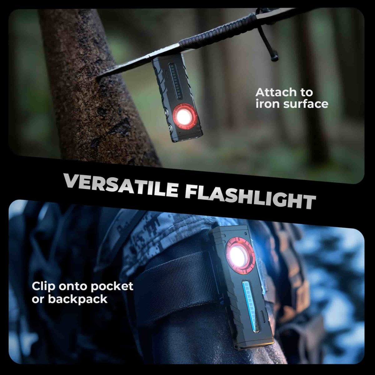 HOKOLITE LEXALL E6 - 3 - in - 1 Light Pocket EDC Flashlight - 