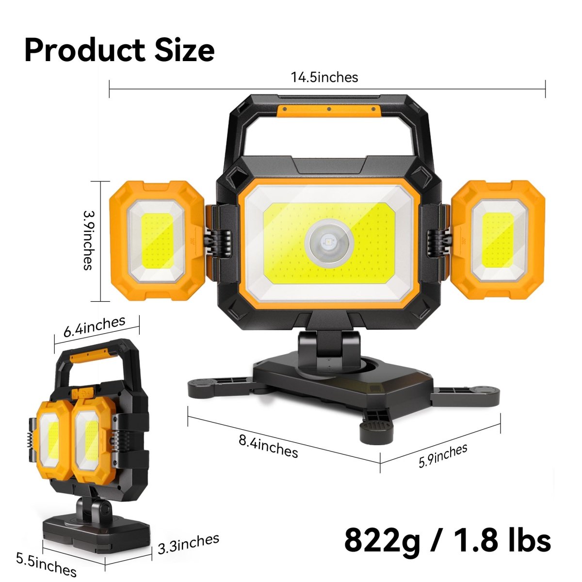 ライト・ランタン WHAT WE WANT HOYAROBO MODEL No1 HOKOLITE YZONI W5 4000 lumens Work Light – Garage, Workshop – Hokolite