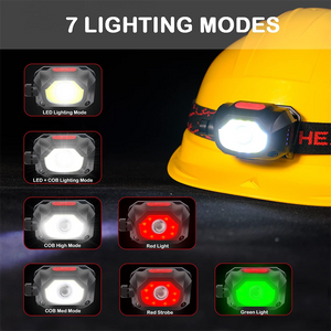 Hokolite 7 light modes rechargeable headlamp