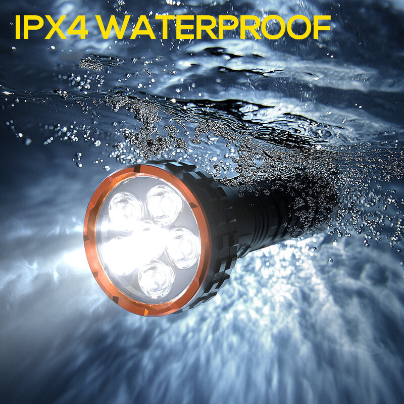 5000 Lumens Multifunctional Rechargeable Flashlight with Bidirectional Lighting