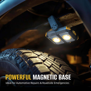 2500 Lumens 360° Rotatable Magnetic LED Work Light for Car Repair HOKOILN W1