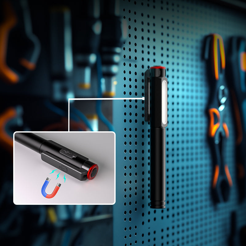 Hokolite-magnets-800-Lumens-Rechargeable-Dual-Light-Pen-Flashlight-with-Magnetic