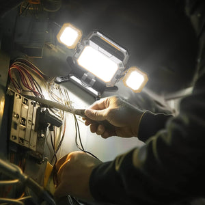 4000 Lumens 3-in-1 Rechargeable Work Light for Garage Workshop Jobsite YZONI W5