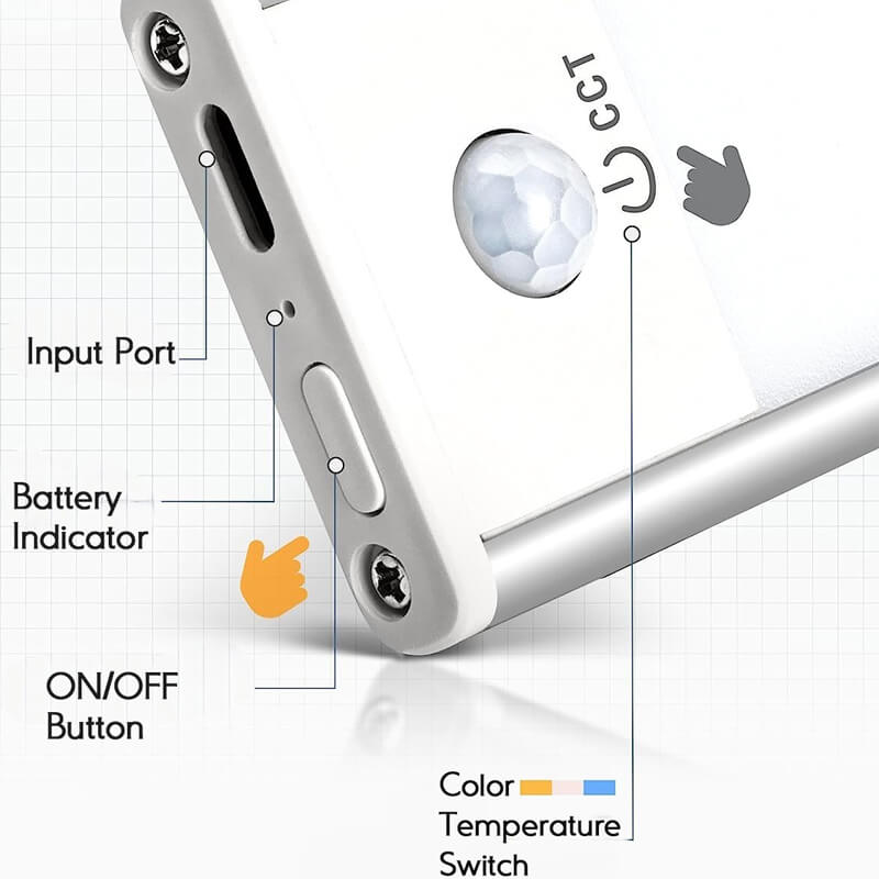78-LED Under Cabinet Motion Sensor Light - Hokolite 15.75 inch / 1 Pack