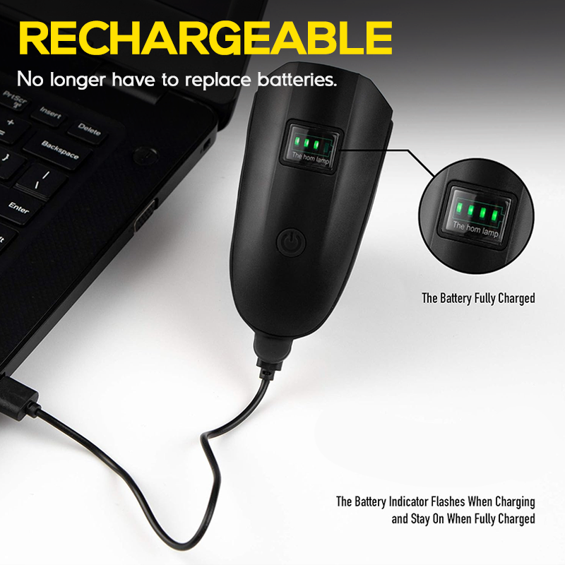 1400 Lumens Rechargeable Bike Lights With Tail Light Black