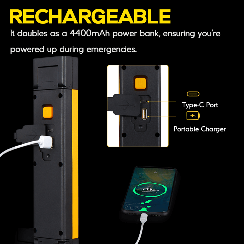 Rotatable Underhood Work Light 2800lm Mechanic Light - Hokolite 1 Pack