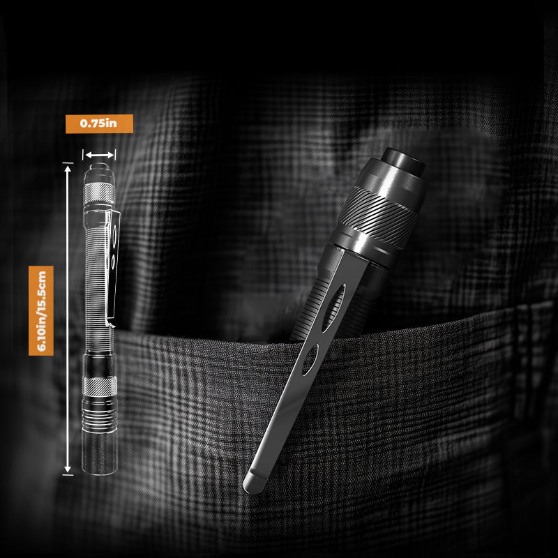 800  Lumen Rechargeable Zoomable Pen Light Flashlight