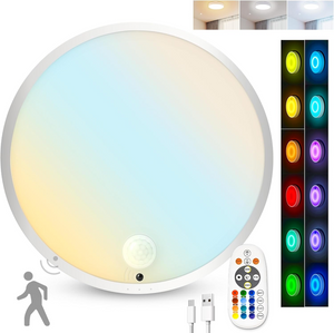 7.12 Inch Rechargeable LED Ceiling Light with Dynamic RGB