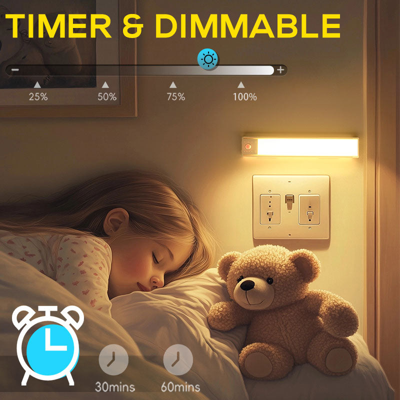 Hokolite-timer-dimmable-RGB-Under-Cabinet-Lighting-motion-sensor-light