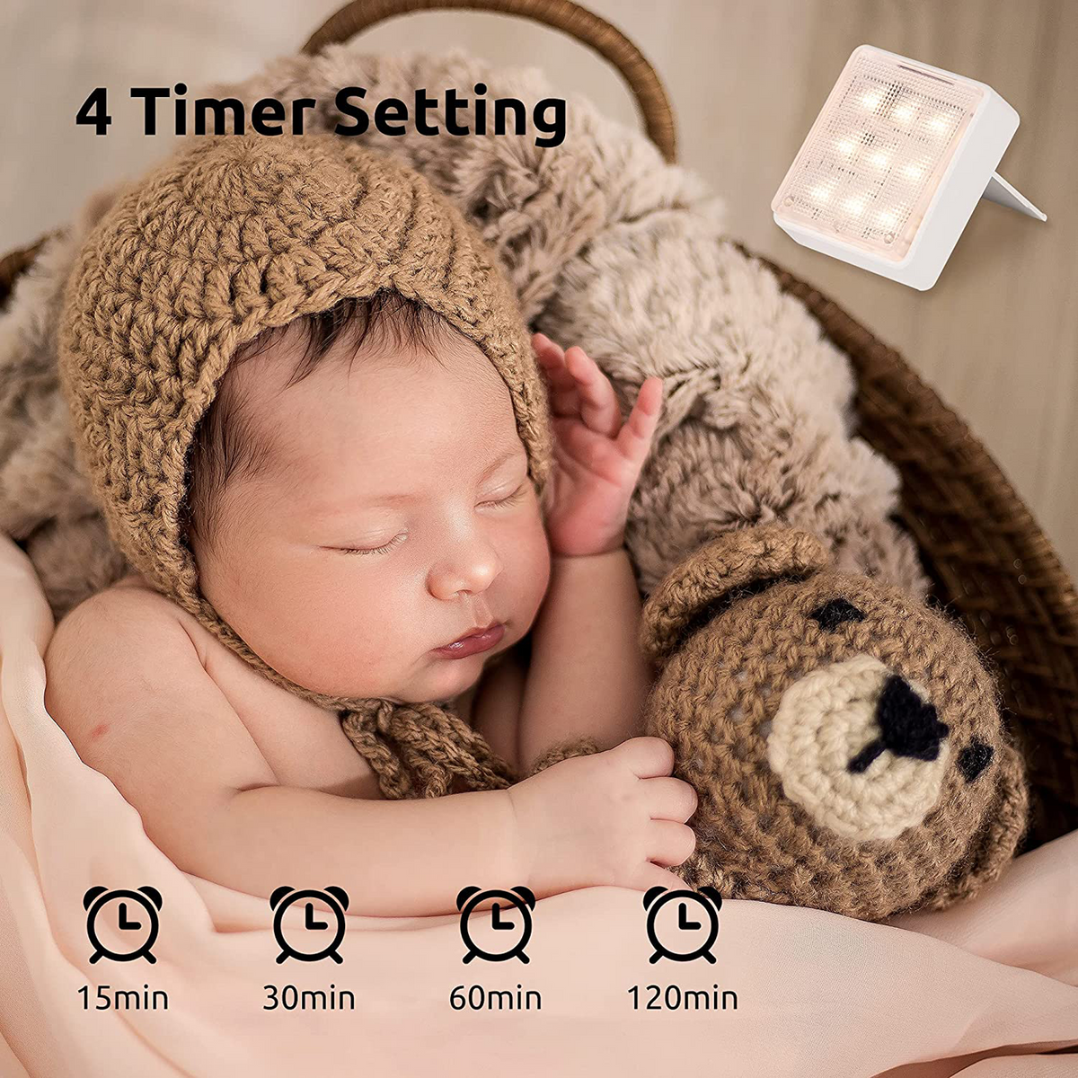 LED Battery Dimmable Tap Light 4 Pack