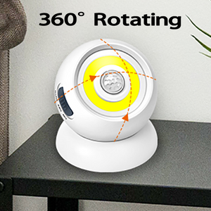 Hokolite 360° rotating wireless motion sensor light