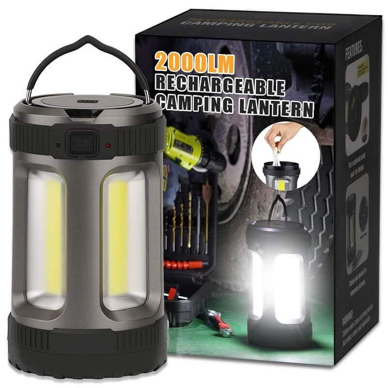 Solar Powered Camping Lights 1600lm Tent Light Rechargeable LED Camping Lantern - Hokolite 1 Pack