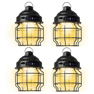 Hokolite 360° LED Rechargeable Railroad Lanterns For Camping 4pack