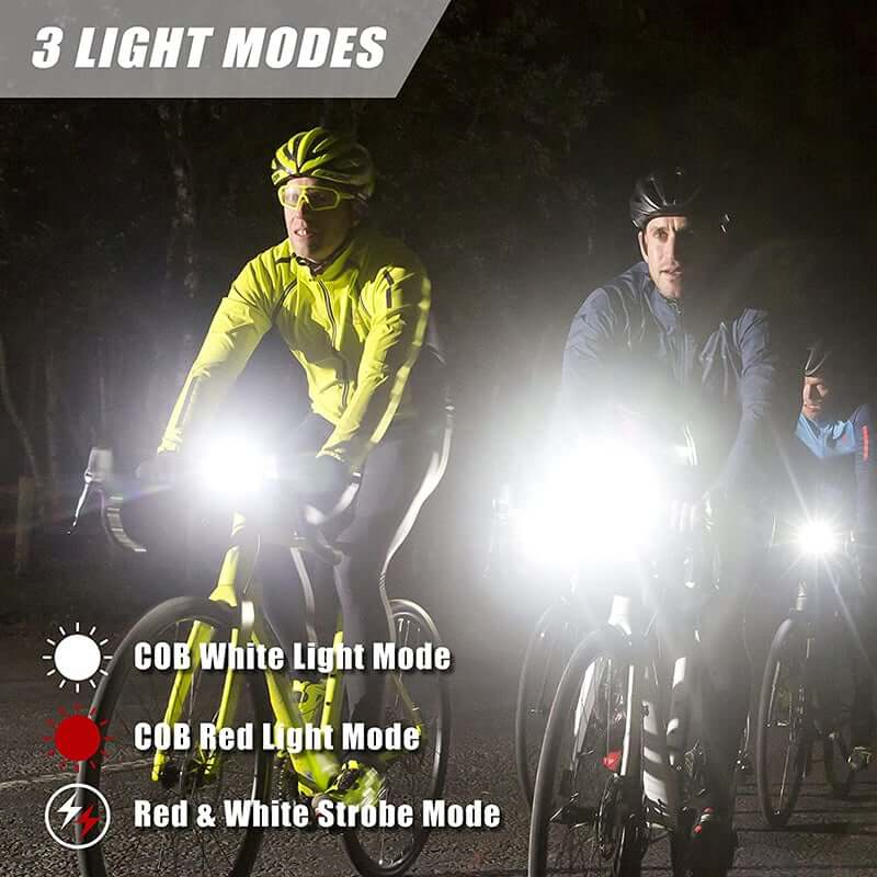 Powerful LED Waterproof Bike Light Set 2 Pack - Hokolite