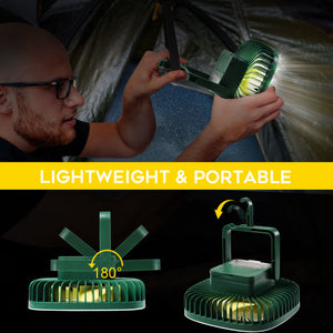 Hokolite portable fan camping lantern
