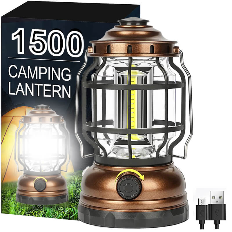 Retro Portable 2200mah Camping Lantern Vintage 4 Lighting - Temu