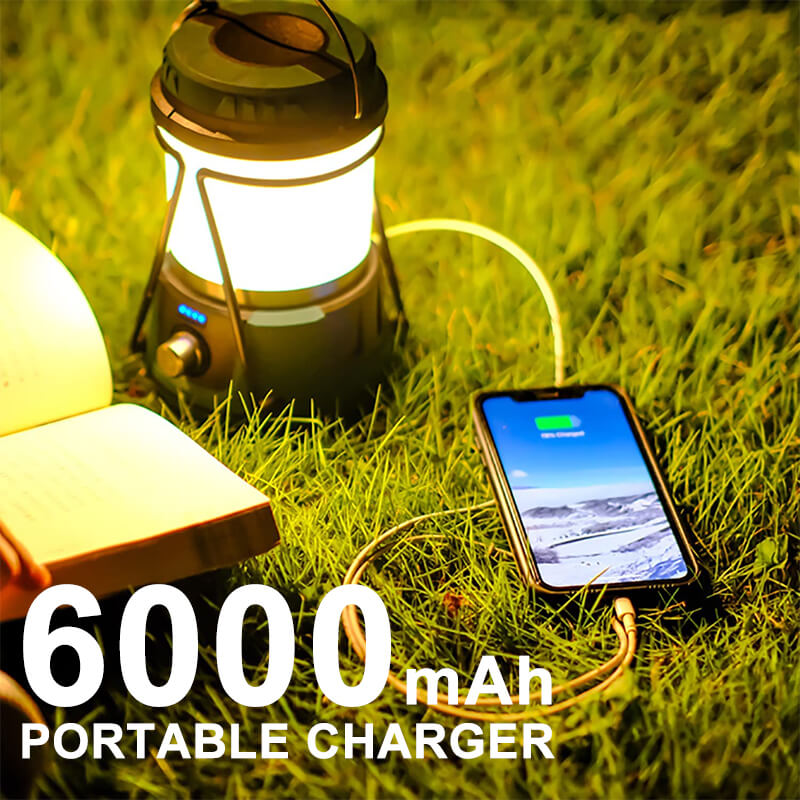 Solar Powered Camping Lights 1600lm Tent Light Rechargeable LED Camping Lantern - Hokolite 1 Pack