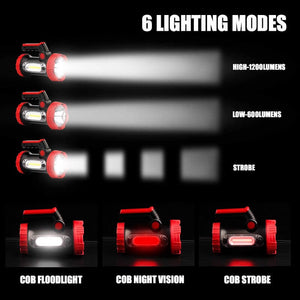 Hokolite spotlight 6 lighting modes