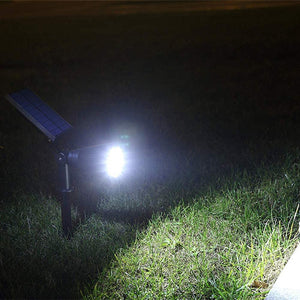 Solar 7LED Auto On/Off Flag Pole Spotlight Waterproof 2Pack