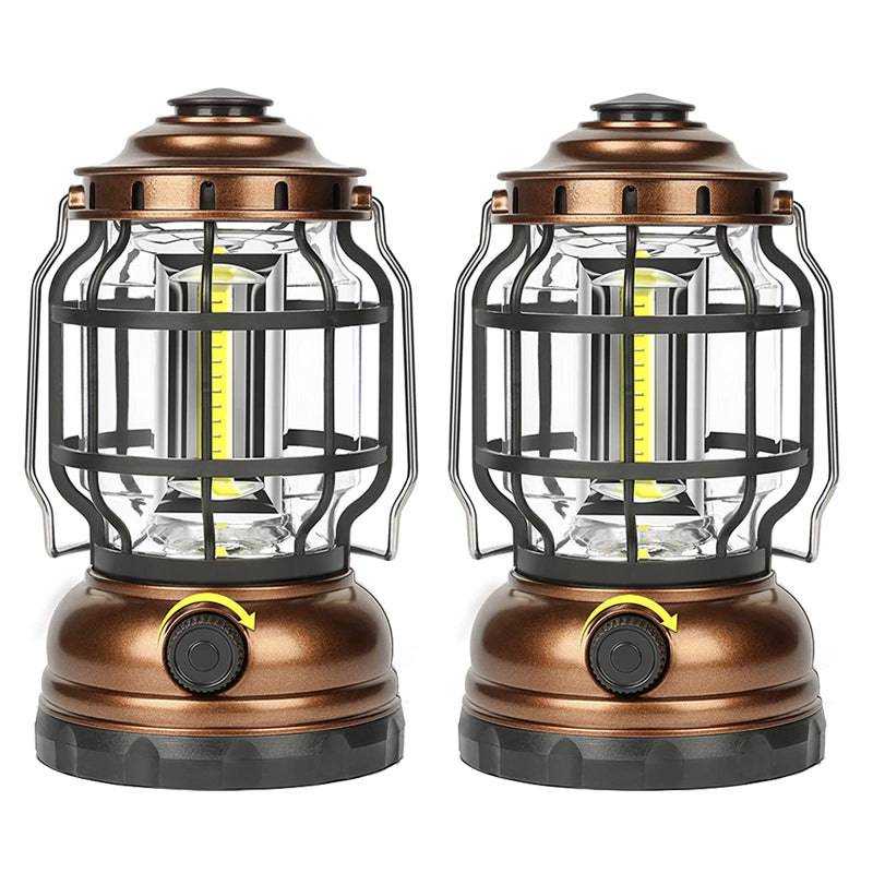 LED Camping Lantern Rechargeable, Vintage Lanterns for Power