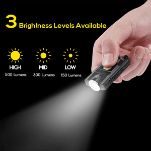 HOKOLITE EDC flashlight compact with 3 light modes