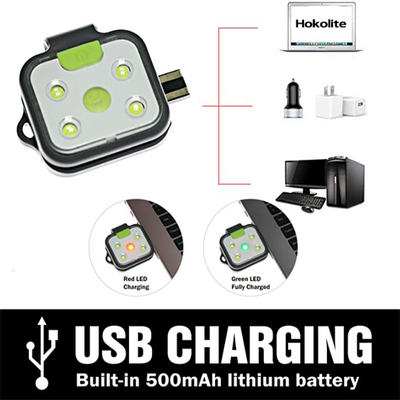 Night Running Lights USB Rechargeable 150LM 2 Pack - Hokolite