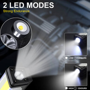 Hokolite 2 led modes Rechargeable Work Lights in Yellow