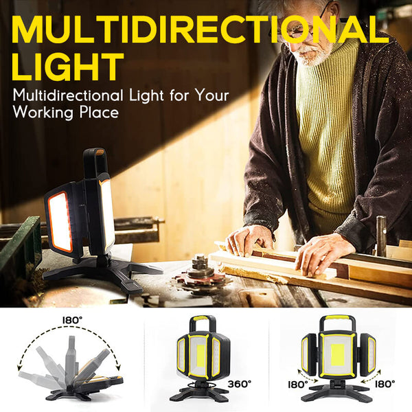 LED Work Light Stand 8000LM Construction Light For Jobsite