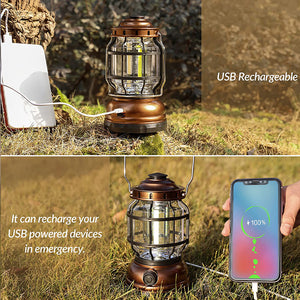 Hokolite USB rechargeable camping lantern can charge your smartphone