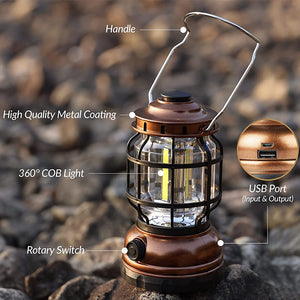 Hokolite Rechargeable railroad lantern design detail