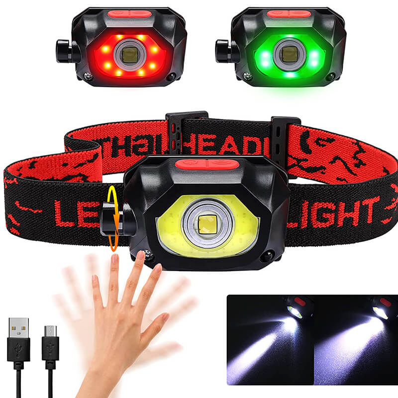 Hunting Headlamp Rechargeable Head Light with 3 Light Modes - Hokolite 1 Pack