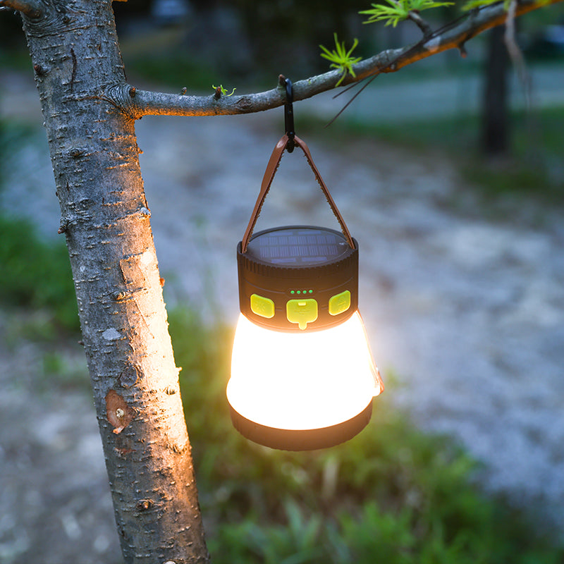 Solar Camping Lantern Handheld Spotlight 2500 Lumens Lantern Flashlight - Hokolite 2 Pack (Save