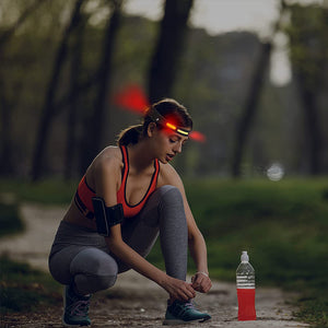 Hokolite headlamp with red tail light