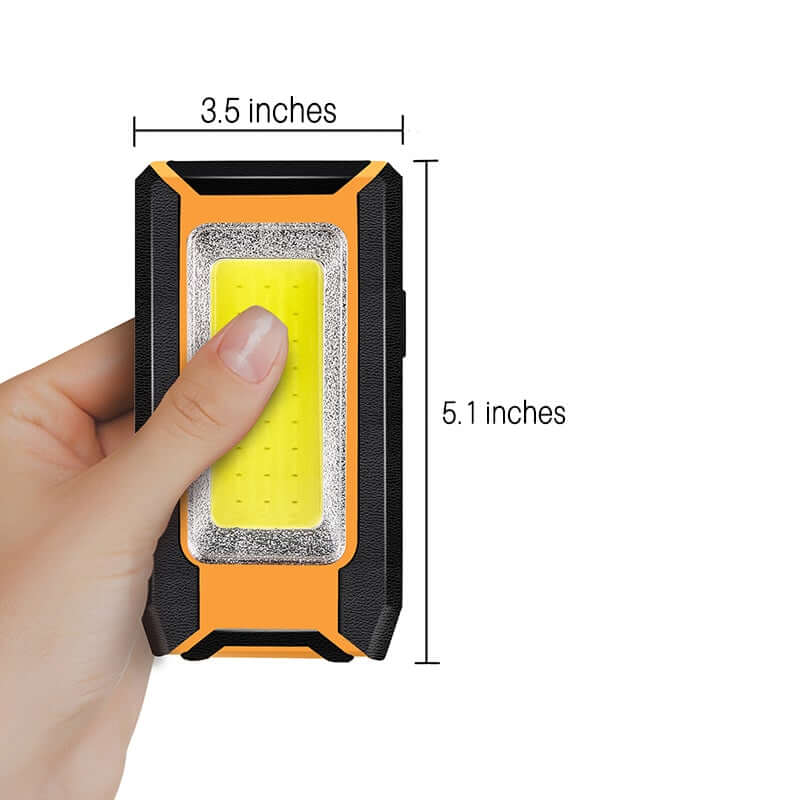 WARSUN Work Light Rechargeable LED 1500 Lumens Super Bright COB Work Lights Portable Con Base Magnetic and Hook Work Flashlight for Car Repair
