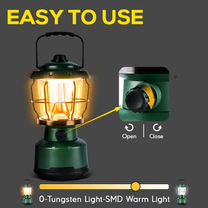 Battery Powered Emergency Light 100lm Pop Up Lantern - Hokolite 2 Pack