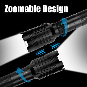 Hokolite zoomable design rechargeable tactical flashlight