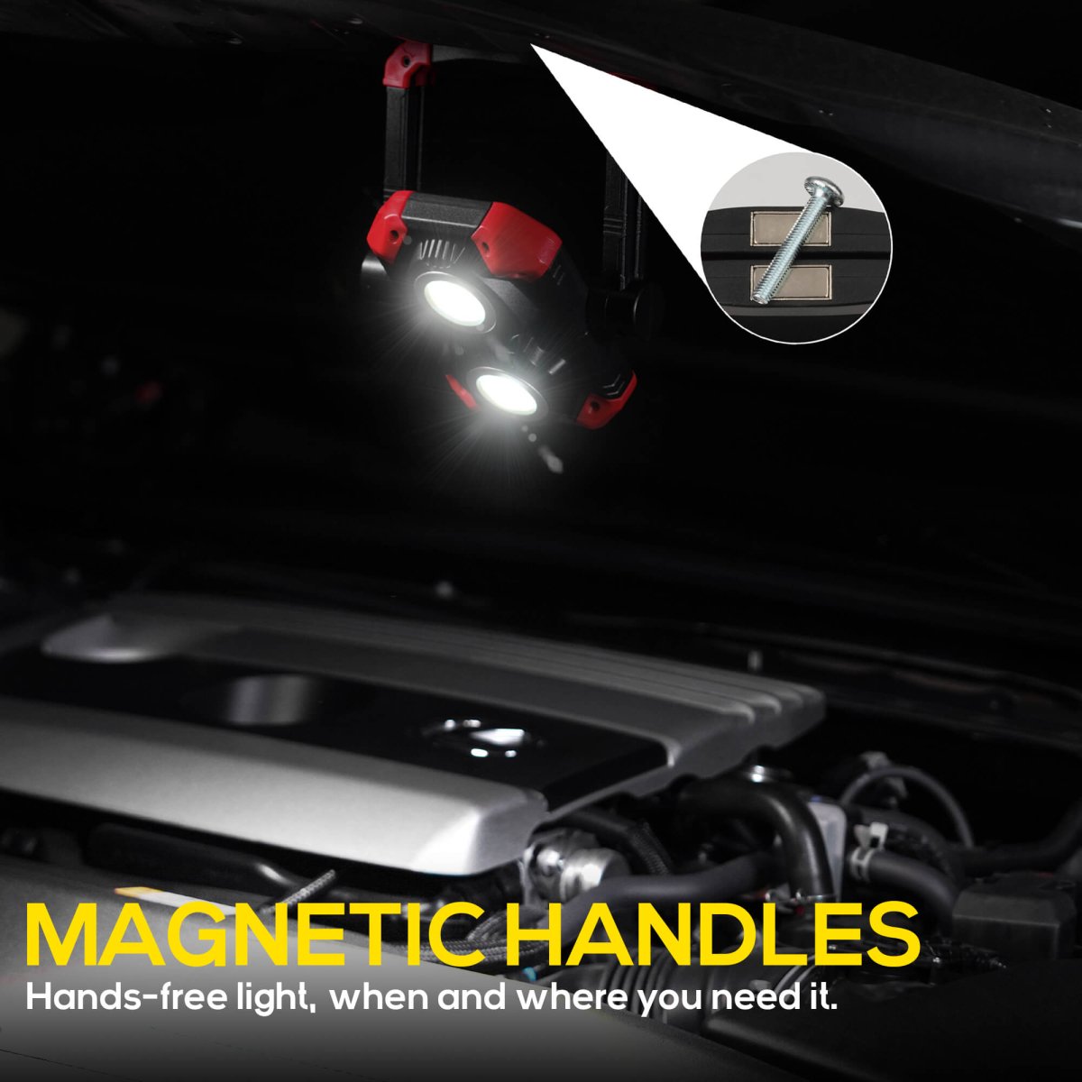 HOKOLITE 1920 - 2500 Lumen Foldable Magnetic Work Light - 