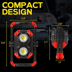 HOKOLITE 1920 - 2500 Lumen Foldable Magnetic Work Light - 