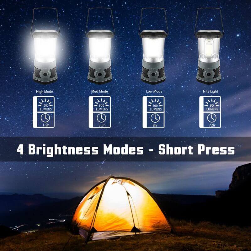 HOKOLITE 5503 - 1500 Lumens 4 Modes Camping Lantern - 