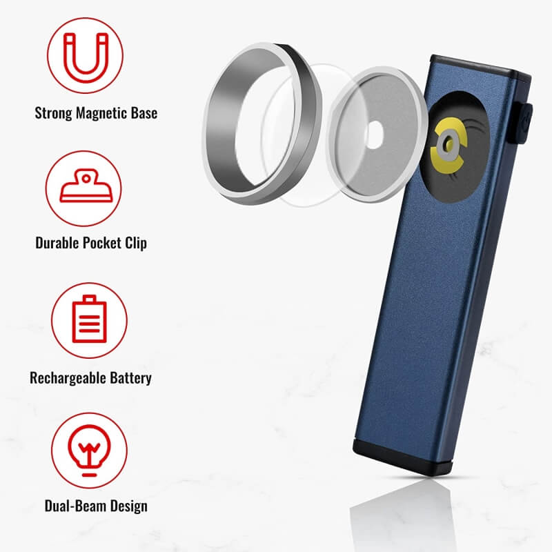 HOKOLITE 6768 - 3 Modes Magnetic Clip EDC Flashlight - 