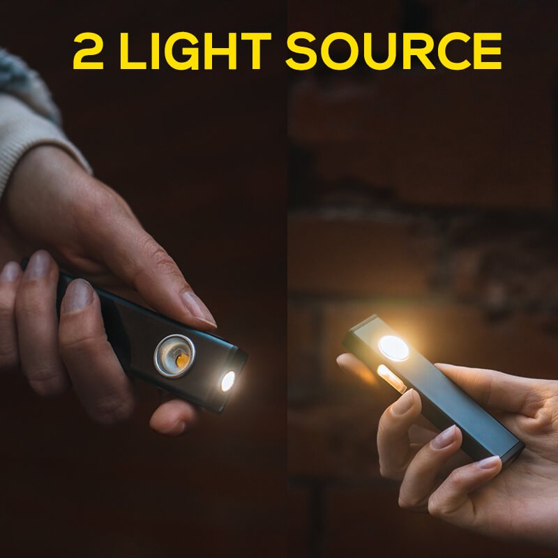 HOKOLITE 6768 - 3 Modes Magnetic Clip EDC Flashlight - 
