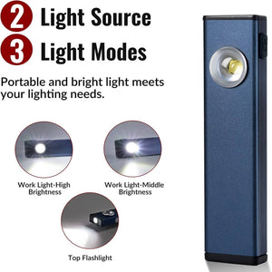 HOKOLITE 6768 - 3 Modes Magnetic Clip EDC Flashlight - 