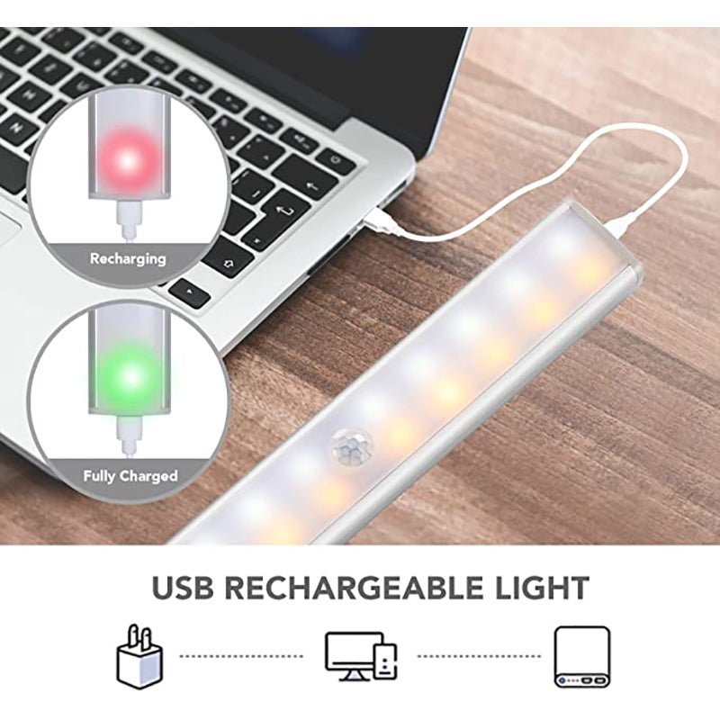 HOKOLITE 6907 - 3 Color Rechargeable Motion Sensor Light - 