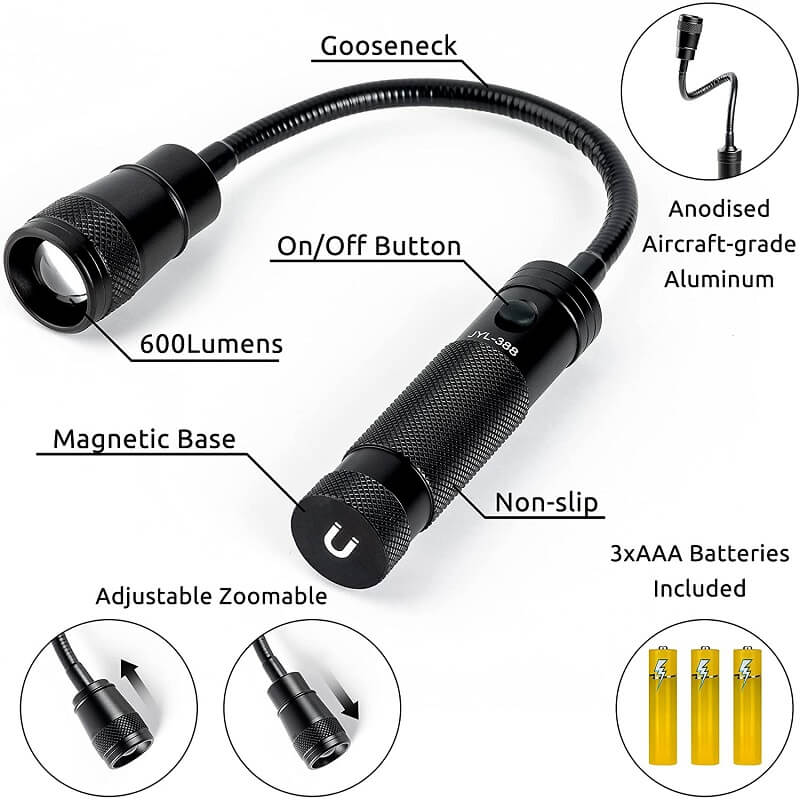 HOKOLITE FAVORLITE FW1 - 500 Lumen Magnetic Work Light - 