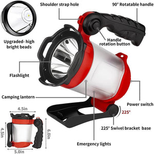 Hokolite rechargeable spotlight flashlight detail