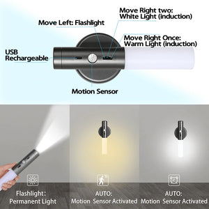 Hokolite wireless motion sensor lights come with 3 light modes