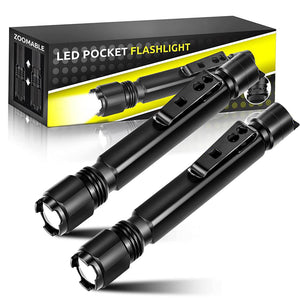 Hokolite 800 Lumens Brightest Rechargeable Penlight Flashlight 2 pack