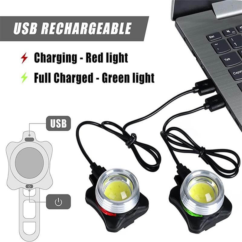 Hokolite USB rechargeable Bike Light Set 
