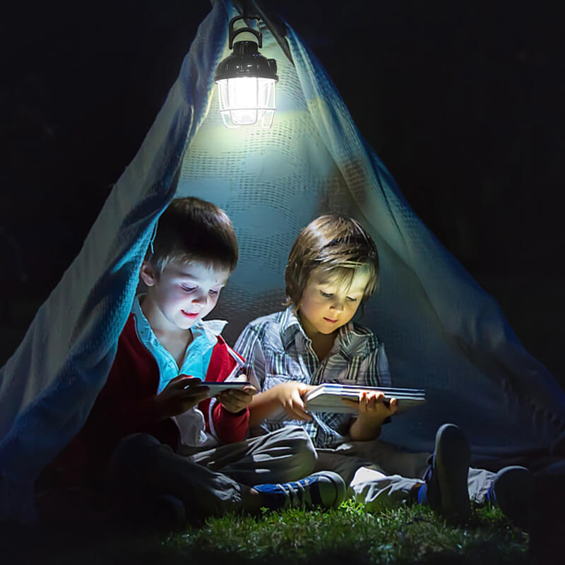 2-in-1 Outdoor String Lights & Camping Lantern - Hokolite 3 Pack