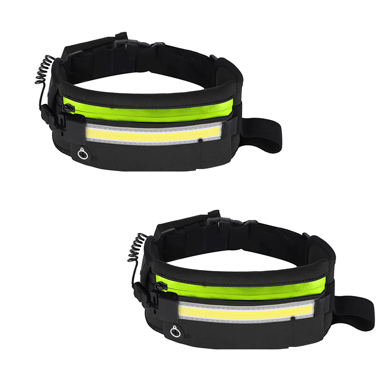 Hokolite 1000 Lumens Rechargeable Running Light Belt 2 pack